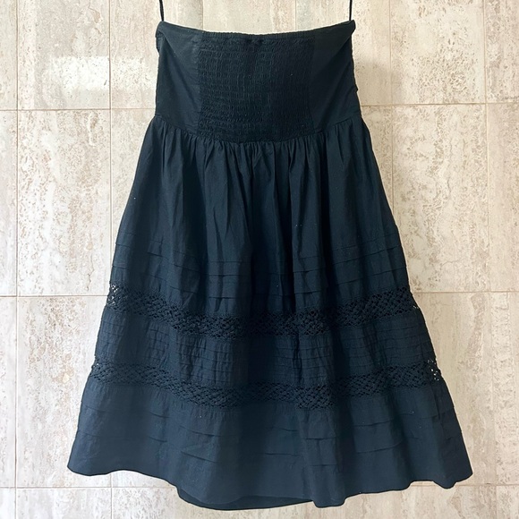 GAP Eyelet Strapless Mini Dress (Small) - Black - Picture 4 of 4